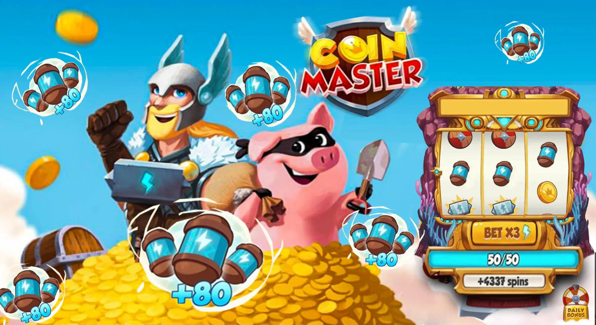 Giros Gratis Coin Master quinta 14/01 – Jogador Mobile